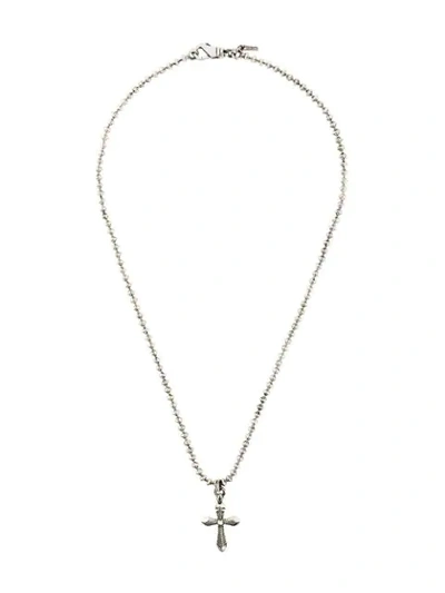 Emanuele Bicocchi Cross Pendant Necklace - Metallic