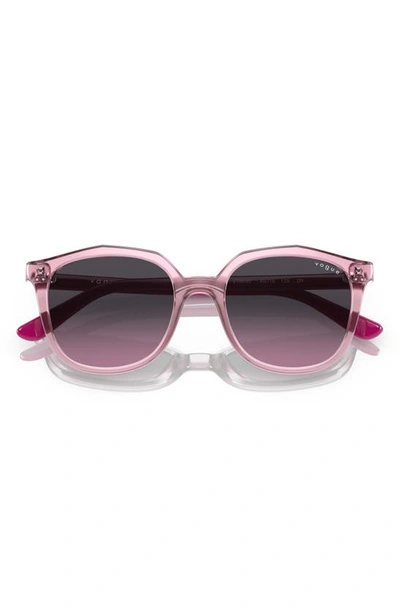 Vogue Kids' 45mm Gradient Irregular Sunglasses In Purple