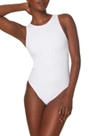 Andie The Malibu Long Torso One-piece Swimsuit In White