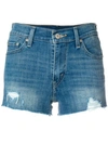 Levi's High Rise Denim Shorts - Blue