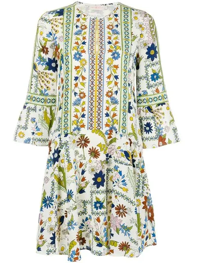 Tory Burch All-over Print Dress In White