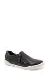 Softwalk Arezzo Sneaker In Black Leather