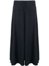Alexander Mcqueen Cropped Tailored Trousers In Blue