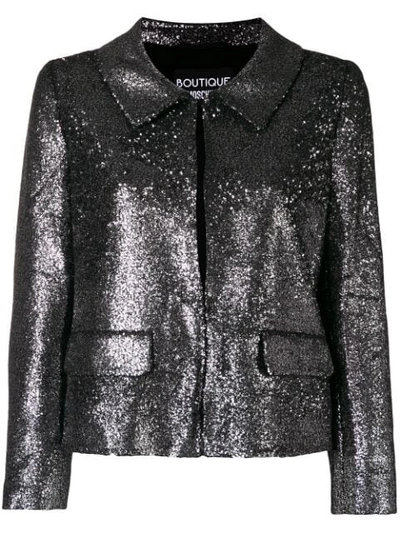 Boutique Moschino Sequin Embellished Jacket In Metallic