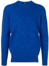 Drumohr Crew Neck Sweater In Blue