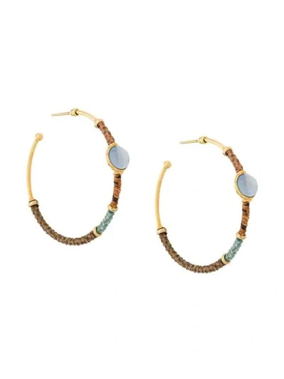 Gas Bijoux Serti Hoop Earrings - Multicolour
