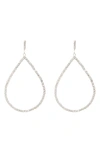 Tasha Curve Hourglass Drop Earrings In Silver