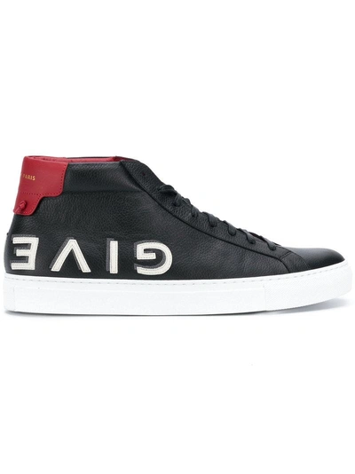 Givenchy Leather Urban High-top Sneakers In Black