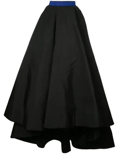 Christian Siriano Full Flared Skirt - Black