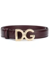 Dolce & Gabbana Dg Logo Belt In Red