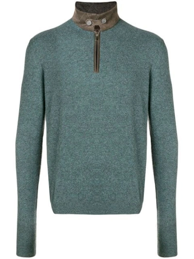 Doriani Cashmere Cashmere High Neck Sweater - Green