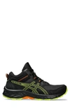 Asics Gel-venture 9 Mt Trail Running Shoe In Black/ Neon Lime