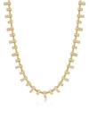 Luv Aj The Pavé Bar Chain Necklace In Gold