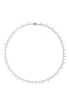 Luv Aj The Pavé Bar Chain Necklace In Silver
