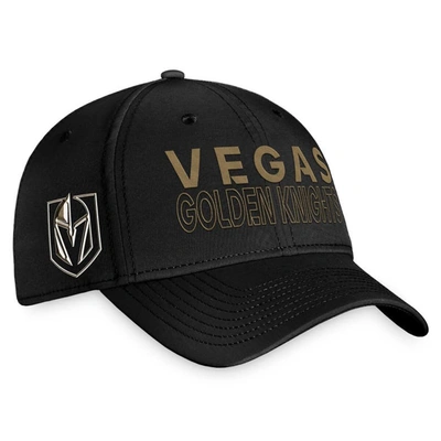 Fanatics Branded  Black Vegas Golden Knights Authentic Pro Road Flex Hat