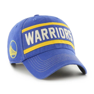 47 ' Royal Golden State Warriors Quick Snap Clean Up Adjustable Hat