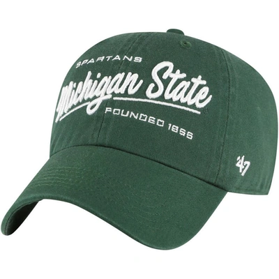 47 ' Green Michigan State Spartans Sidney Clean Up Adjustable Hat