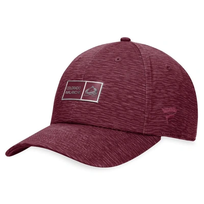 Fanatics Branded  Burgundy Colorado Avalanche Authentic Pro Road Adjustable Hat