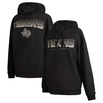 Fisll Black Texas Southern Tigers Puff Print Sliced Pullover Hoodie