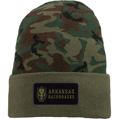 Nike Camo Arkansas Razorbacks Military Pack Cuffed Knit Hat