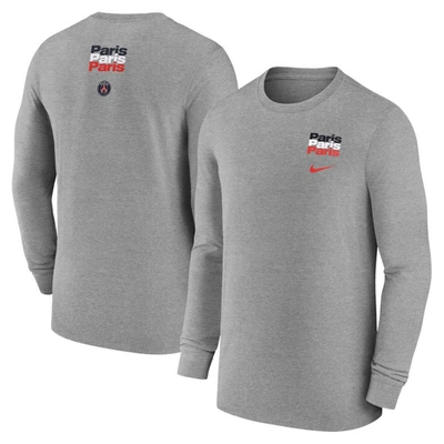 Nike Heather Gray Paris Saint-germain Legend Long Sleeve T-shirt