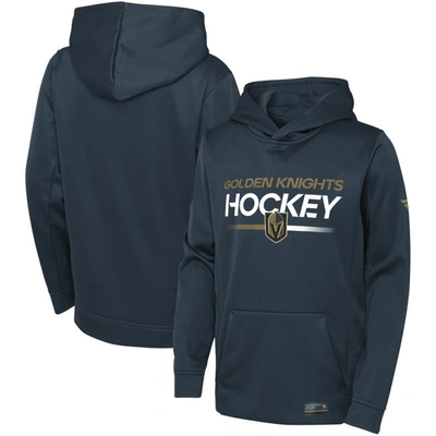 Fanatics Kids' Youth  Branded Charcoal Vegas Golden Knights Authentic Pro Pullover Hoodie