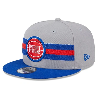 New Era Grey Detroit Pistons Chenille Band 9fifty Snapback Hat