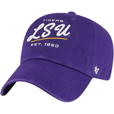 47 ' Purple Lsu Tigers Sidney Clean Up Adjustable Hat