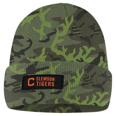 Nike Camo Clemson Tigers Military Pack Cuffed Knit Hat