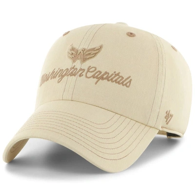 47 ' Cream Washington Capitals Haze Clean Up Adjustable Hat