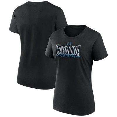 Fanatics Branded  Black Carolina Panthers Route T-shirt