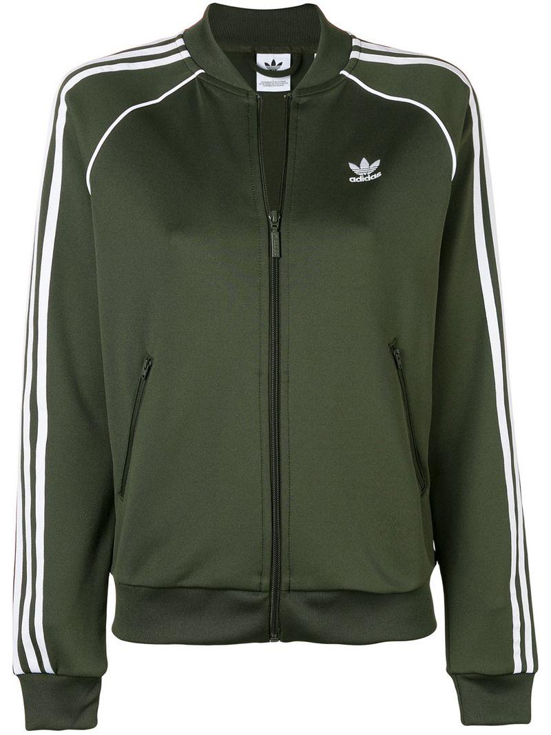 adidas originals track jacket green