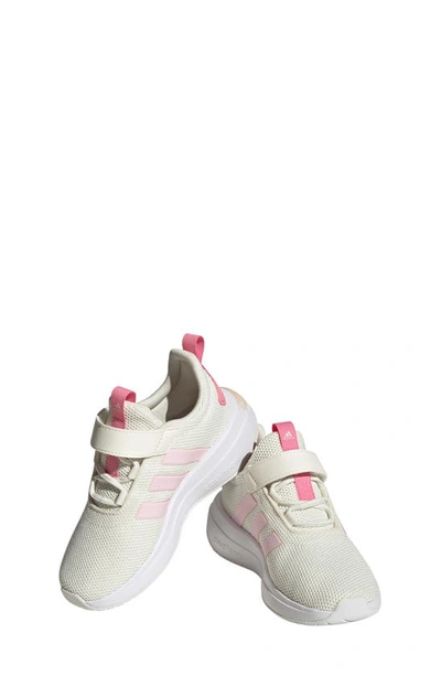 Adidas Originals Kids' Racer Tr23 Running Shoe In Off White/ Pink/ Pink