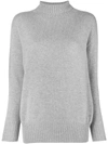 Max Mara 's  Turtleneck Fitted Sweater - Grey