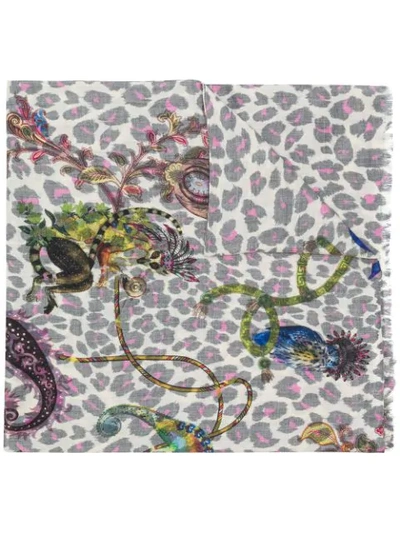 Etro Leopard Print Scarf - Neutrals