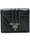 Prada Diagramme French Wallet In Black