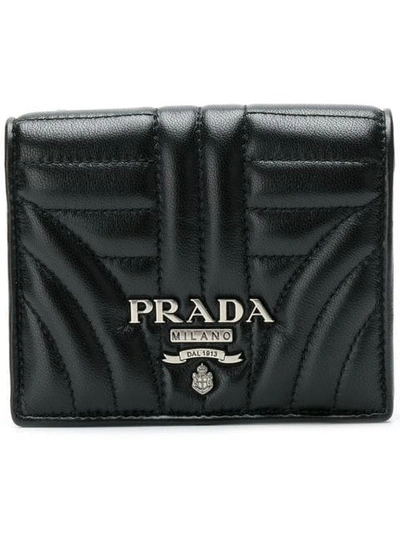 Prada Diagramme French Wallet In Black