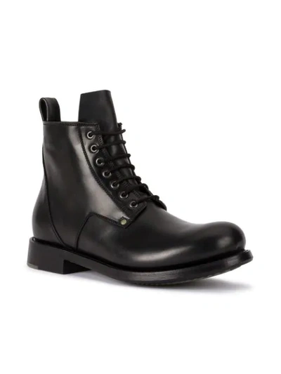 Rick Owens Lace-up Ankle Boots In Black