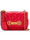 Versace Quilted Medusa Shoulder Bag In D6tot Red