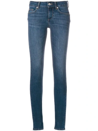 Liu •jo Crystal-embellished Skinny Jeans In Blue