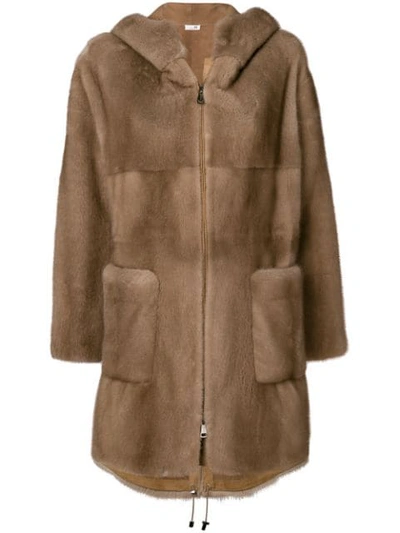 Manzoni 24 Oversized Coat - Brown