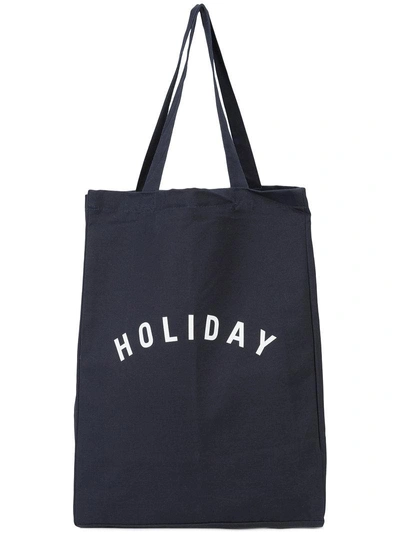 Holiday Logo Canvas Tote