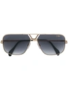 Cazal Square Shaped Sunglasses In Metallic