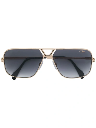 Cazal Square Shaped Sunglasses In Metallic