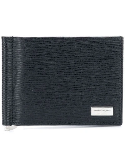Ferragamo Salvatore  Logo Plaque Bi-fold Wallet - Black