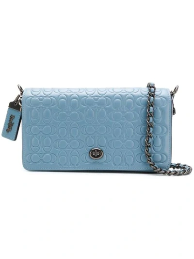 Coach Square Shaped Crossbody Bag In Blue