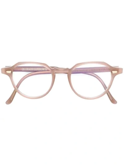 Cutler And Gross Round Framed Glasses In Pink & Purple