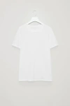 Cos Cotton T-shirt In White