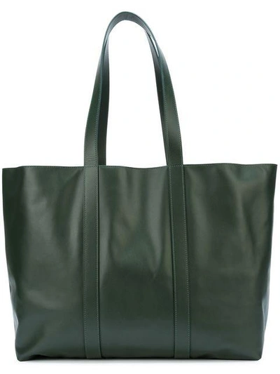 Mansur Gavriel East West Tote Bag In Green