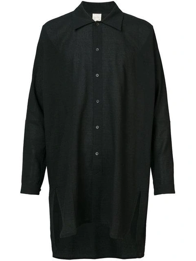 Jan-jan Van Essche Jan Jan Van Essche Elongated Loose Fitted Shirt - Black